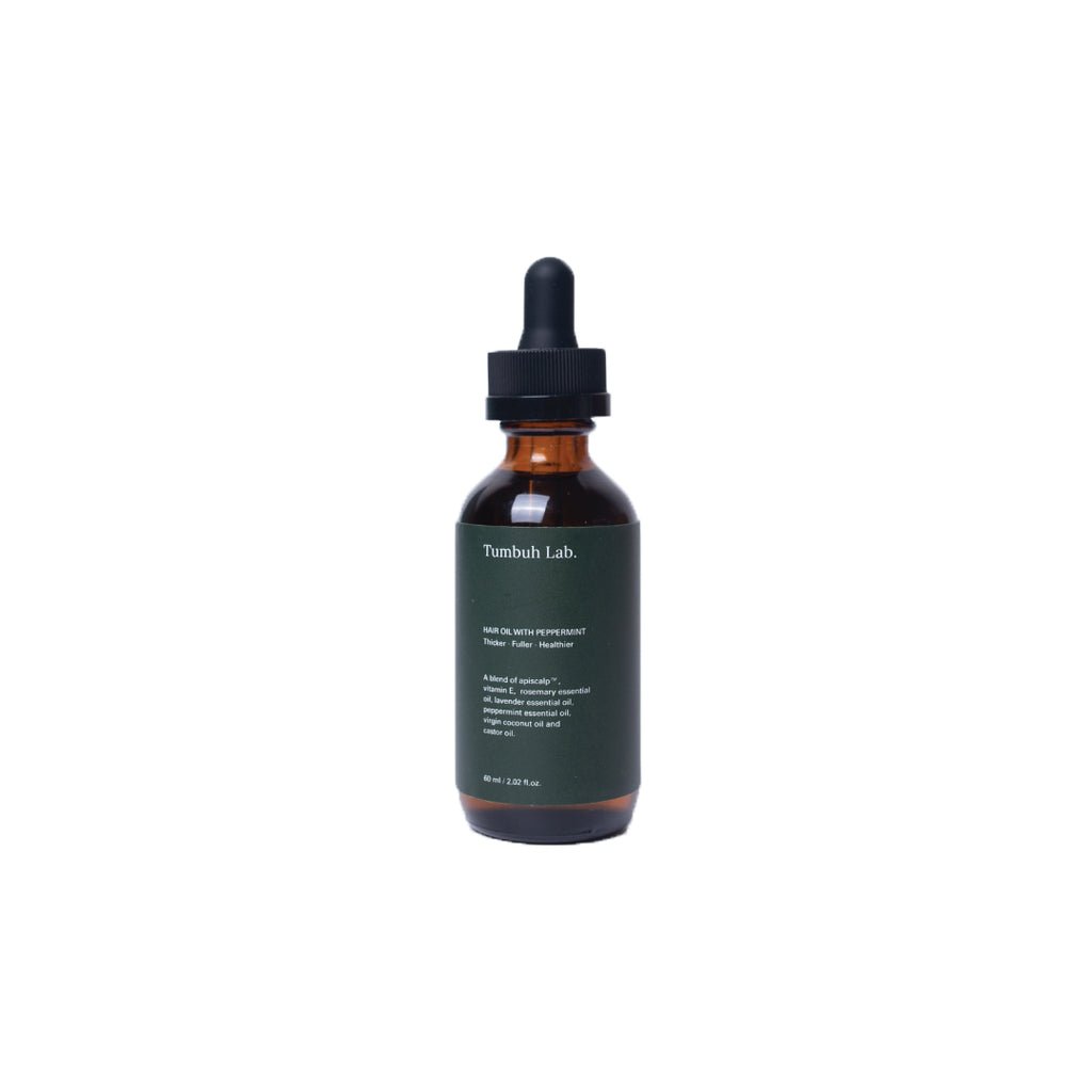 Hair Oil with Peppermint 60mL - New Formula